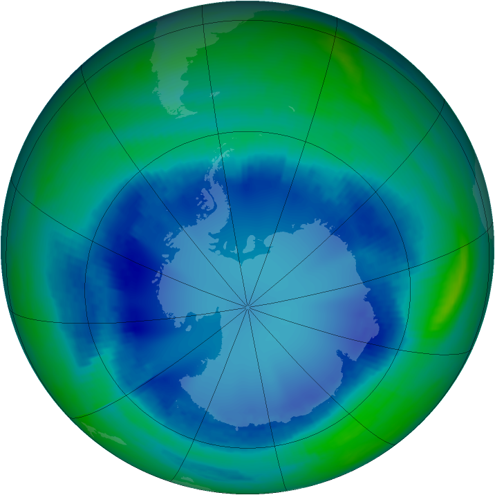 Ozone Map 2000-08-12